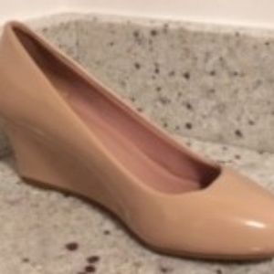 Nude Wedge Pumps